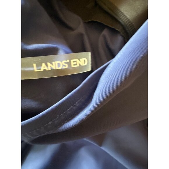 Lands End Blue One piece Swimsuit Criss Cross Tank Size 18L - Picture 4 of 6